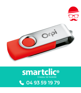 Clé USB Twister rouge (le lot de 50)