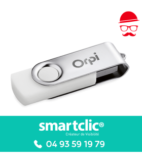 Clé USB Twister blanc (le lot de 50)