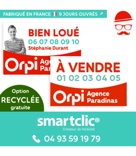 Panneau "RECYCLÉ" taille M - Recto/Verso