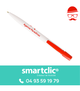 Stylo Bic "Mediaclic Eco" Blanc personnalisé (le lot de 500)