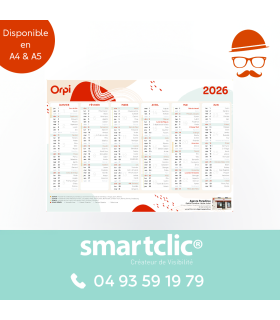 Calendrier 2026 - Civils - A4 - "Design"