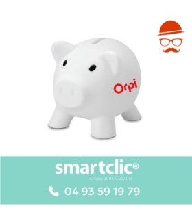 Tirelire cochon blanche (le lot de 20)