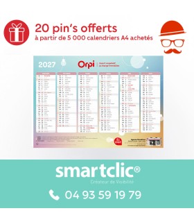 Calendrier 2027 - Civils - A4 - "Design"