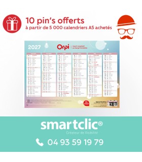 Calendrier 2027 - Civils - A5 - "Design"
