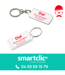 Porte-clé étiquette - Personnalisé (vendu par lots)