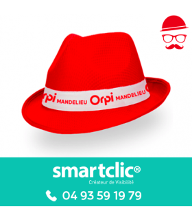 Chapeau "Fiesta" Rouge personnalisé (le lot de 100)