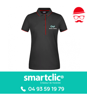 Polo HARVARD femme - Noir