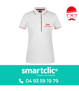 Polo HARVARD femme - Blanc