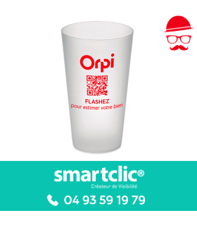 Gobelet "Orpi avec QR code" (lot de 500 - tarifs dégressifs)