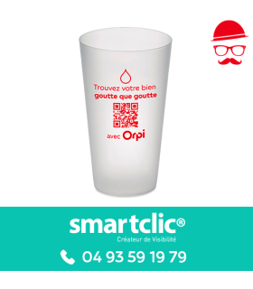 Gobelet "Goutte avec QR code" (lot de 500 - tarifs dégressifs)