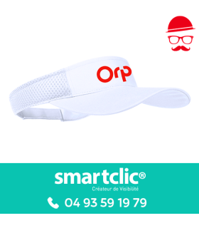 Visière blanche (le lot de 20)