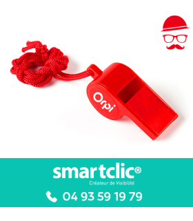 Sifflet - rouge (le lot de 100)