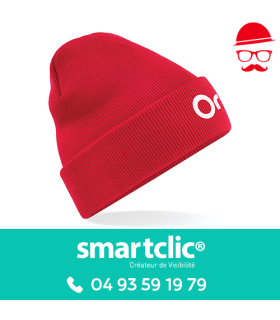 Bonnet à revers - rouge (le lot de 20)