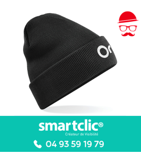 Bonnet à revers - noir (le lot de 20)