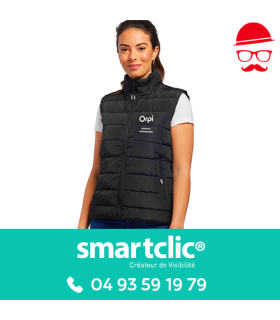Bodywarmer KONNIE Femme "Mat" - Noir